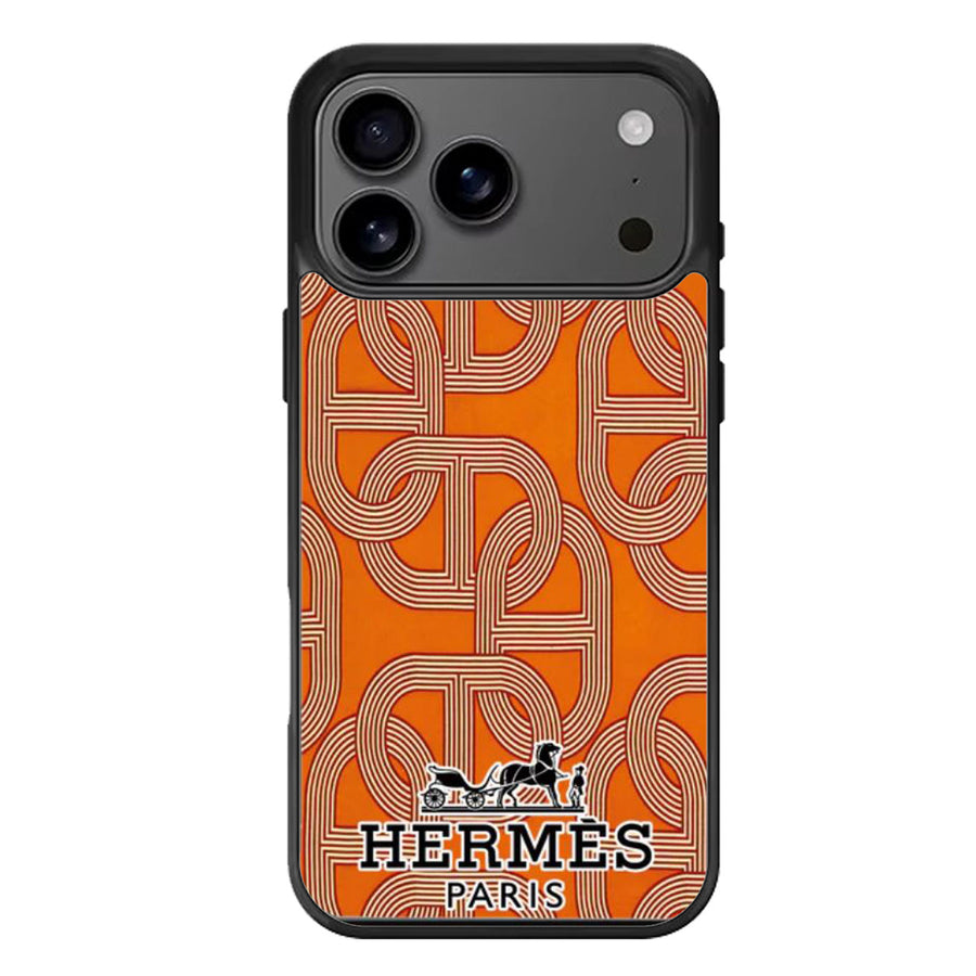 Hermes Pink Wallpaper iPhone 17 Case