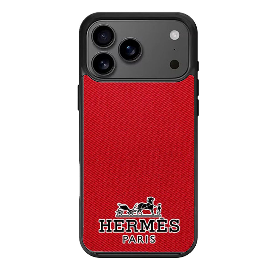 Hermes Red Fashion iPhone 17 Case