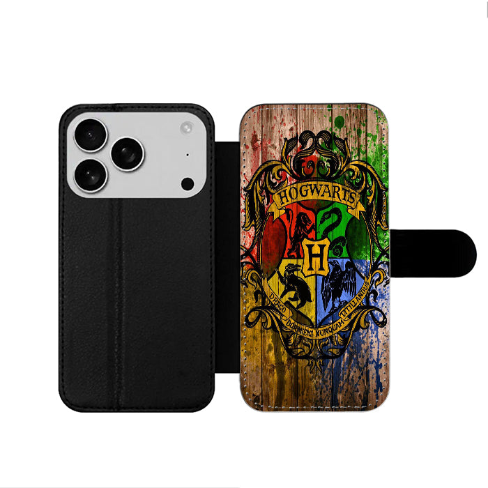 Hogwarts Harry Potter Logo iPhone 17 Wallet Case
