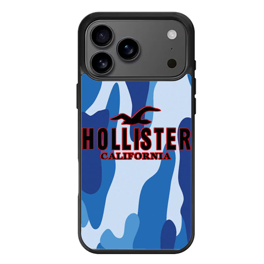 Hollister Blue Camo iPhone 17 Case