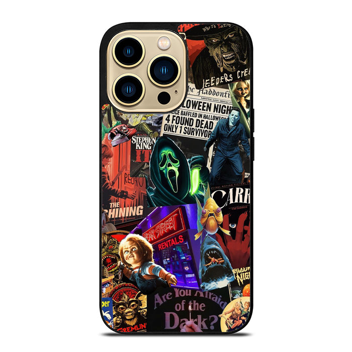 Horror Movie Collage iPhone 15 Case