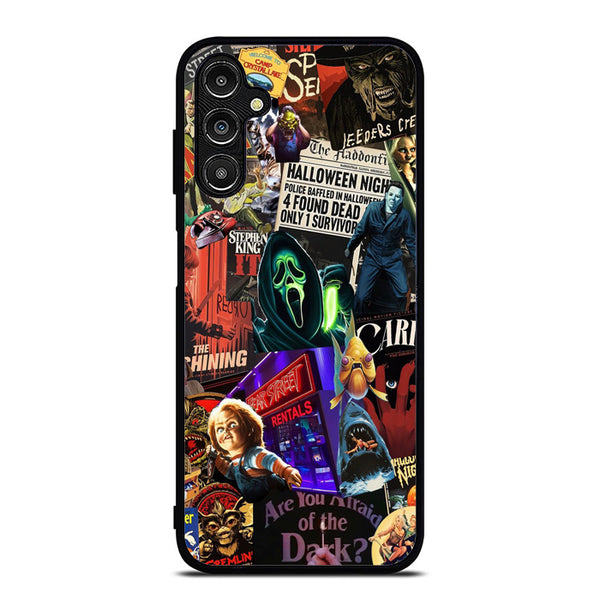 Horror Movie Collage Samsung A14 Case