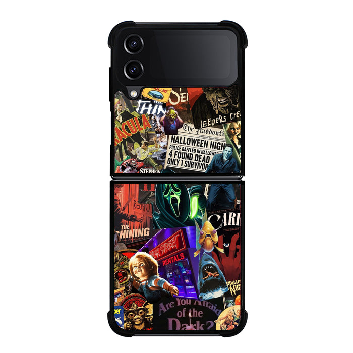 Horror Movie Collage Samsung Z Flip Case