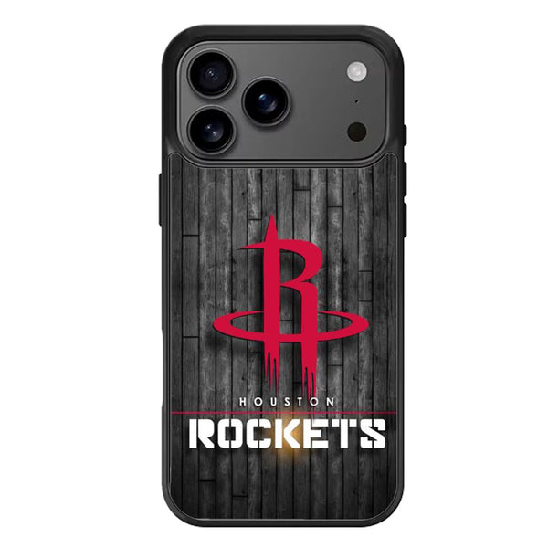 Houston Rockets Wood iPhone 17 Case