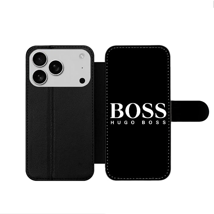 Hugo Boss Logo iPhone 17 Wallet Case