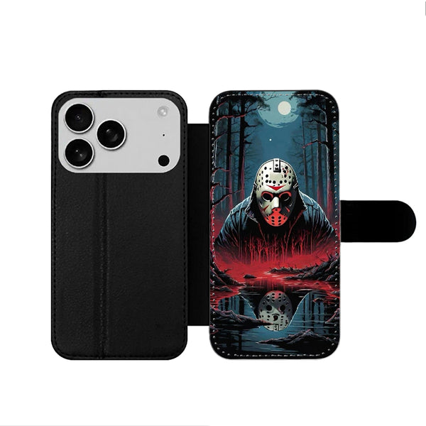 Jason Voorhees Scarry Movie iPhone 17 Wallet Case