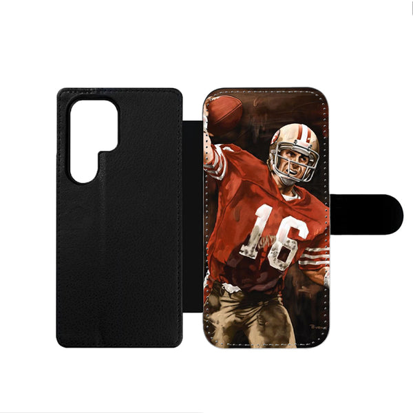Joe Montana 49ers Samsung Wallet Case