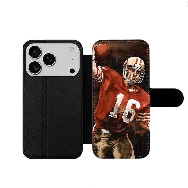Joe Montana 49ers iPhone 17 Wallet Case