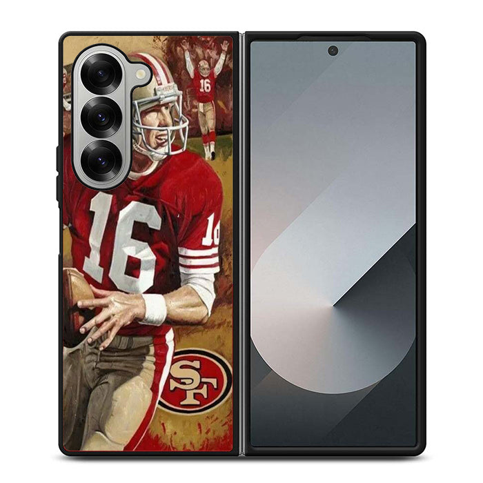 Joe Montana Helmet 49ers Samsung Z Fold 6 Case