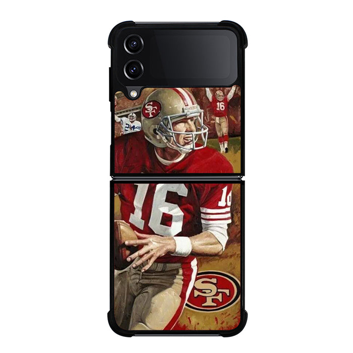 Joe Montana Helmet 49ers Samsung Z Flip 4 Case