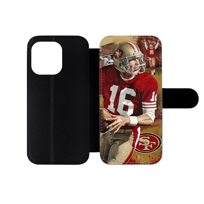 Joe Montana Helmet 49ers iPhone Wallet Case