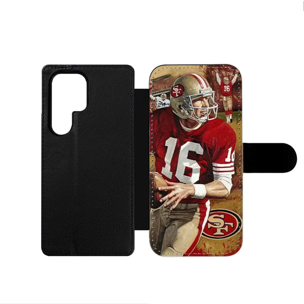 Joe Montana Helmet 49ers Samsung Wallet Case