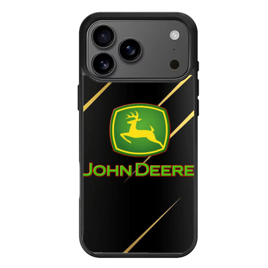 John Deere Black Metallic iPhone 17 Case