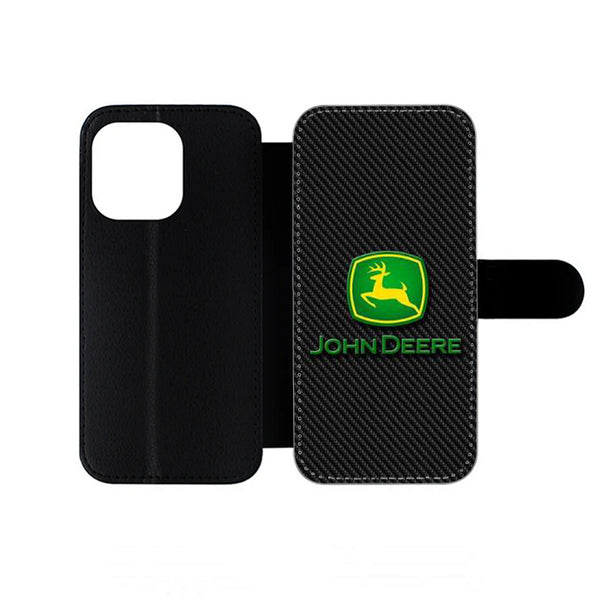 John Deere Carbon Logo iPhone Wallet Case