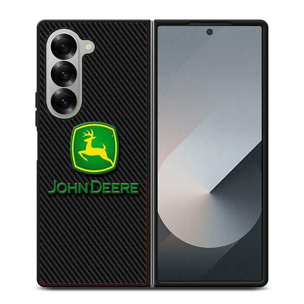 John Deere Carbon Logo Samsung Z Fold Case