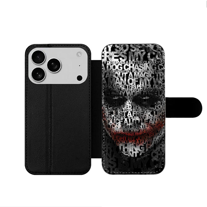 Joker Ledger Face iPhone 17 Wallet Case