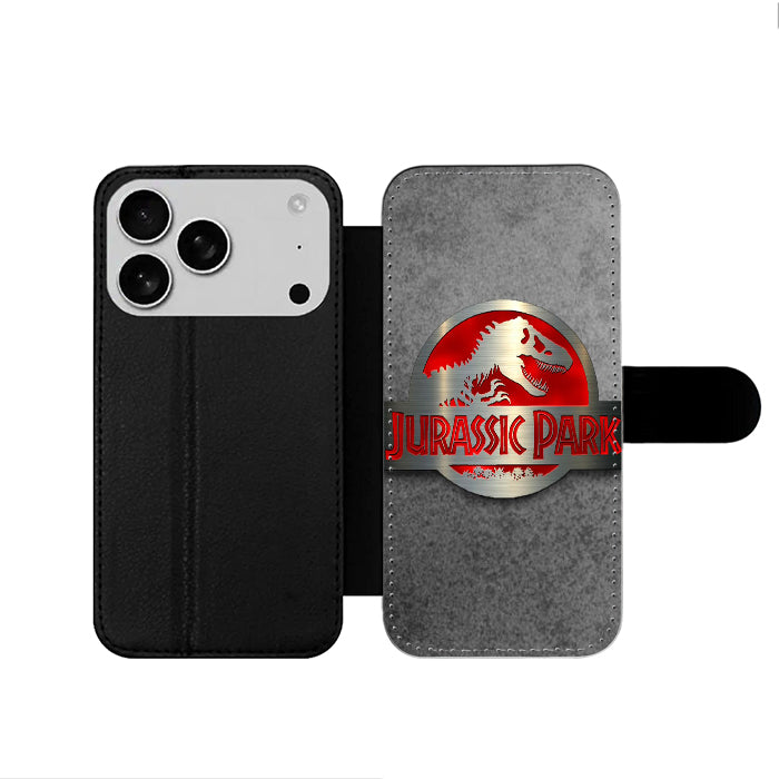 Jurassic Park Logo iPhone 17 Wallet Case