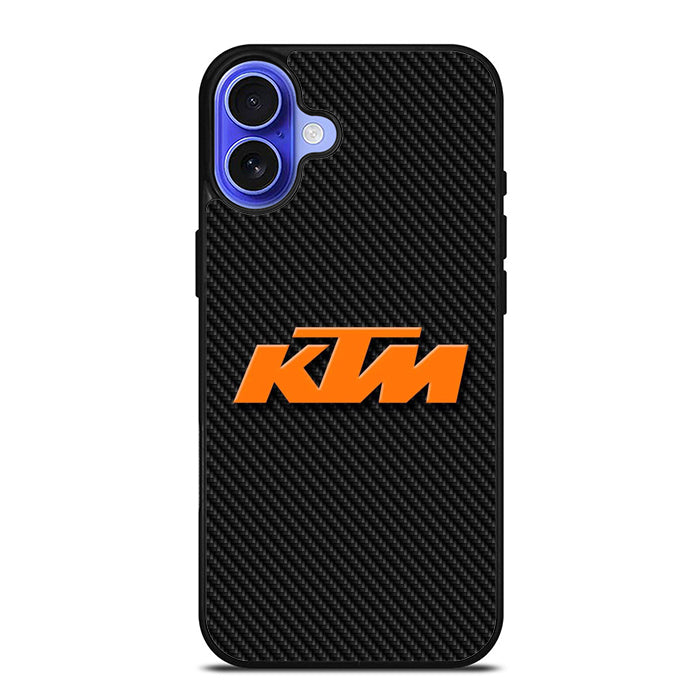 Ktm Orange Logo Carbon iPhone 17 Case