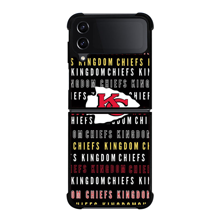 Kansas City Chiefs Collage Samsung Z Flip 4 Case