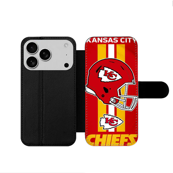 Kansas City Chiefs Helmet iPhone 17 Wallet Case