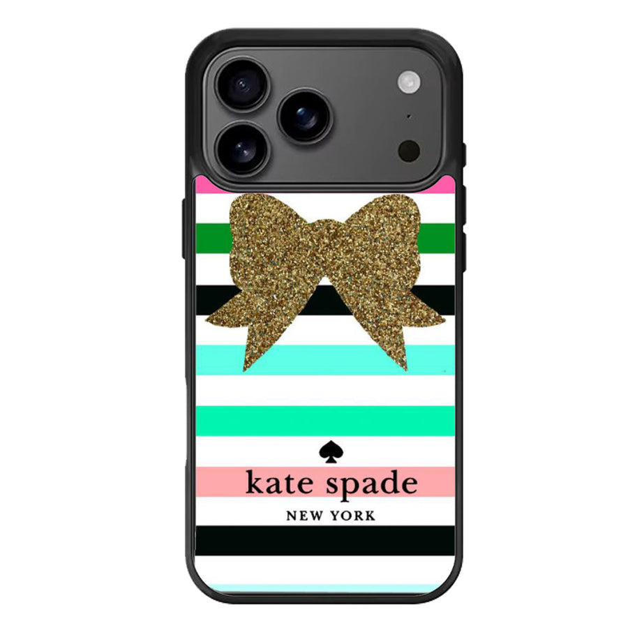 Kate Spade Lock Stripe Color iPhone 17 Case