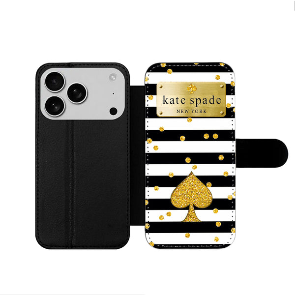 Kate Spade New York Stripe iPhone 17 Wallet Case