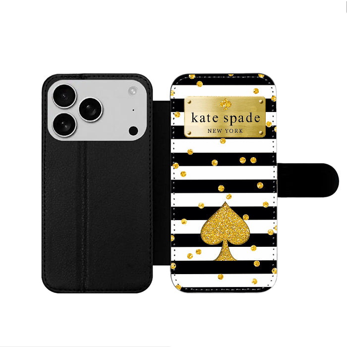 Kate Spade New York Stripe iPhone 17 Wallet Case