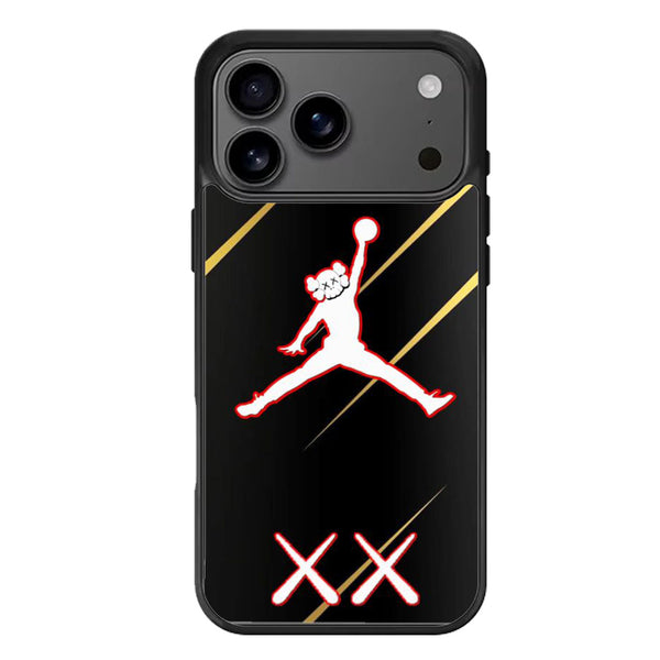 Kaws X Jordan Black Metallic iPhone 17 Case