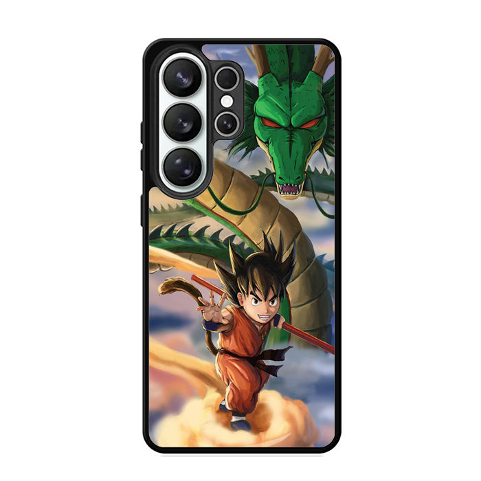 Kid Goku And Shenron Samsung S26 Case