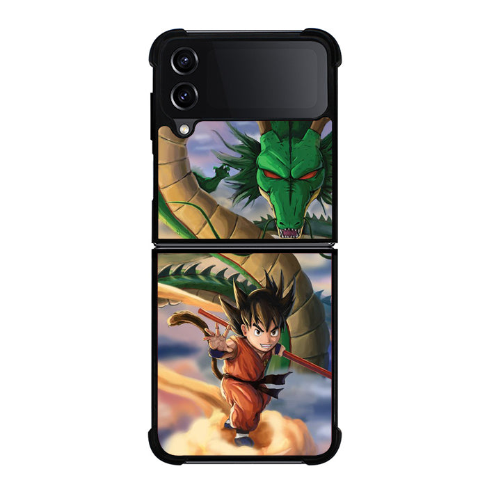 Kid Goku And Shenron Samsung Z Flip Case