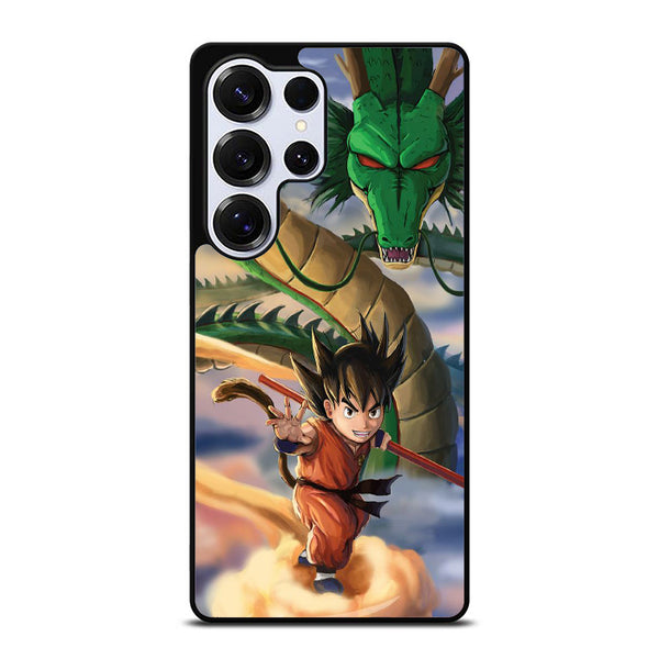 Kid Goku And Shenron Samsung S25 Case