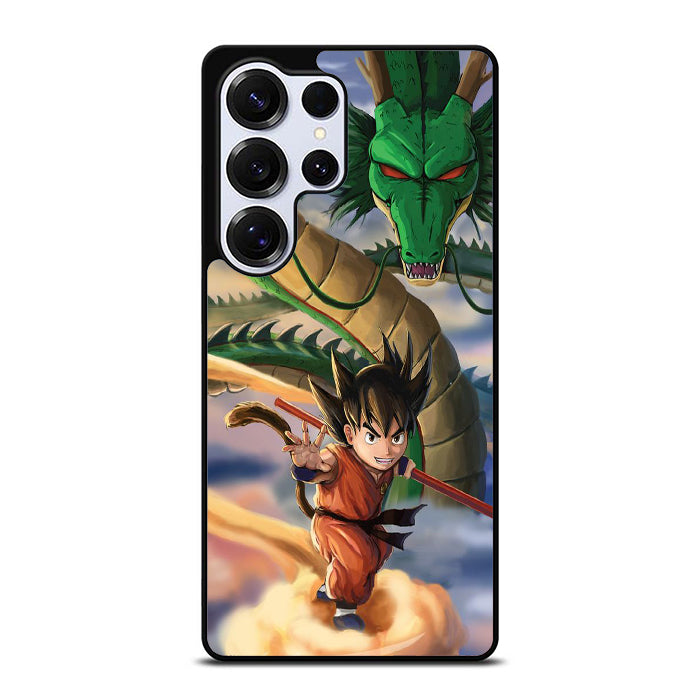 Kid Goku And Shenron Samsung S25 Case