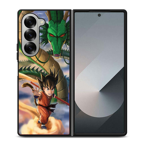 Kid Goku And Shenron Samsung Z Fold Case