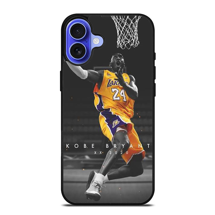 Kobe Bryant 24 Basketball iPhone 16 Case