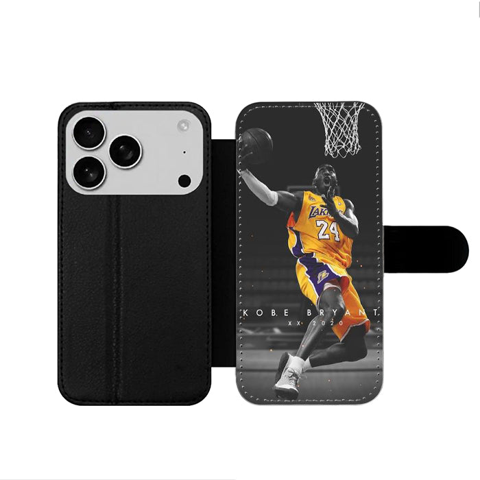 Kobe Bryant 24 Basketball iPhone 17 Wallet Case