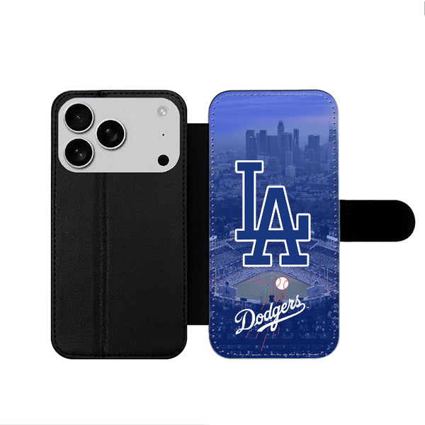 La Dodgers Logo iPhone 17 Wallet Case