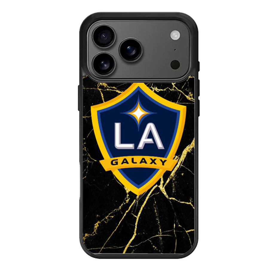 La Galaxy Black Marble iPhone 17 Case