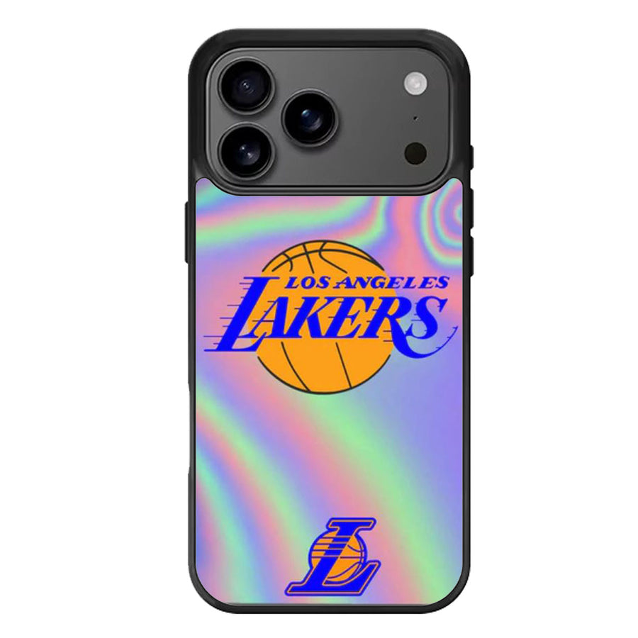 La Lakers Logo Holographic iPhone 17 Case