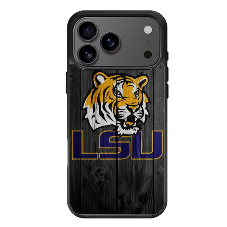 Lsu Tigers Football Wood iPhone 17 Case