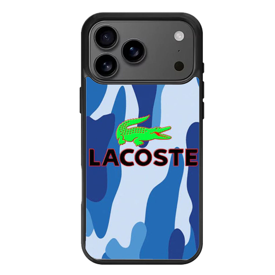 Lacoste Blue Camo iPhone 17 Case