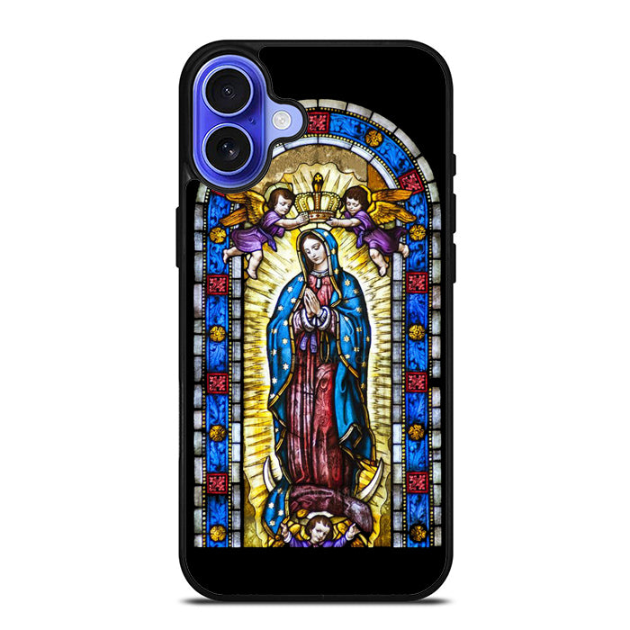 Lady Virgin Guadalupe Stained Glass iPhone 17 Case