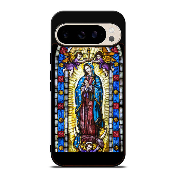 Lady Virgin Guadalupe Stained Glass Google Pixel 9 Case