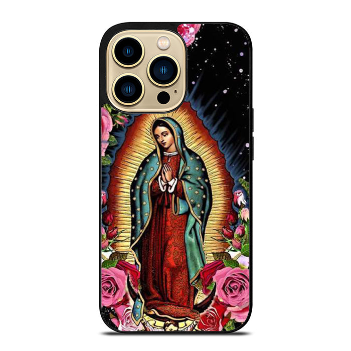 Lady Guadalupe Flower iPhone 14 Case