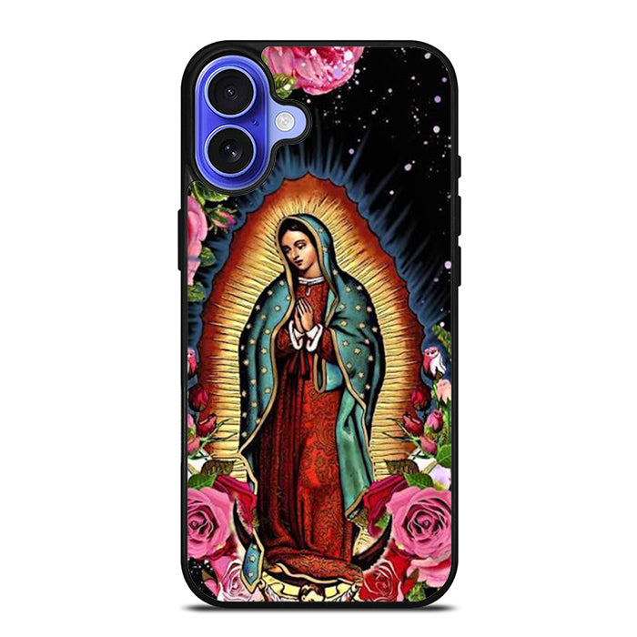 Lady Guadalupe Flower iPhone 16 Case