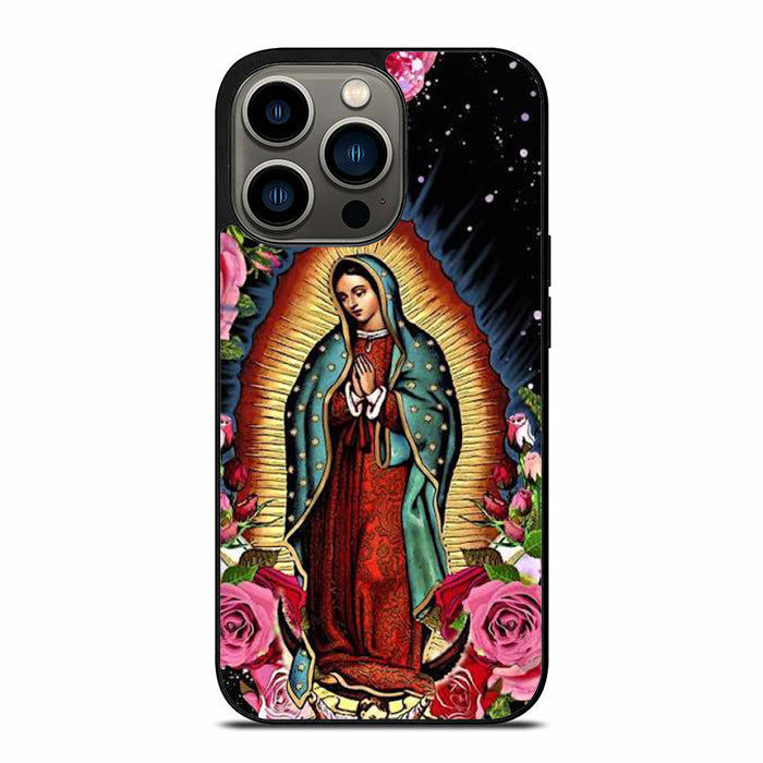Lady Guadalupe Flower iPhone 13 Case