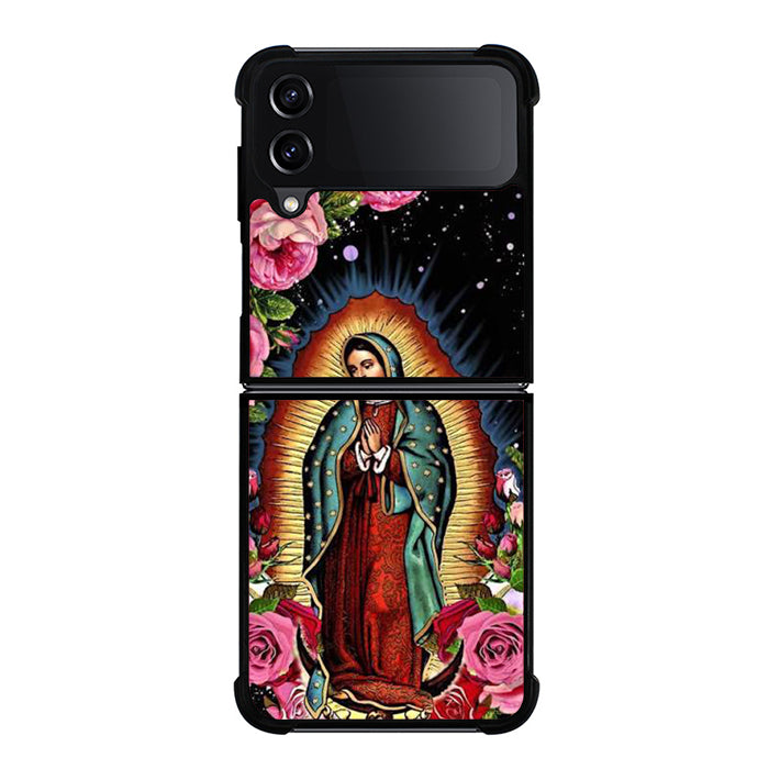 Lady Guadalupe Flower Samsung Z Flip Case