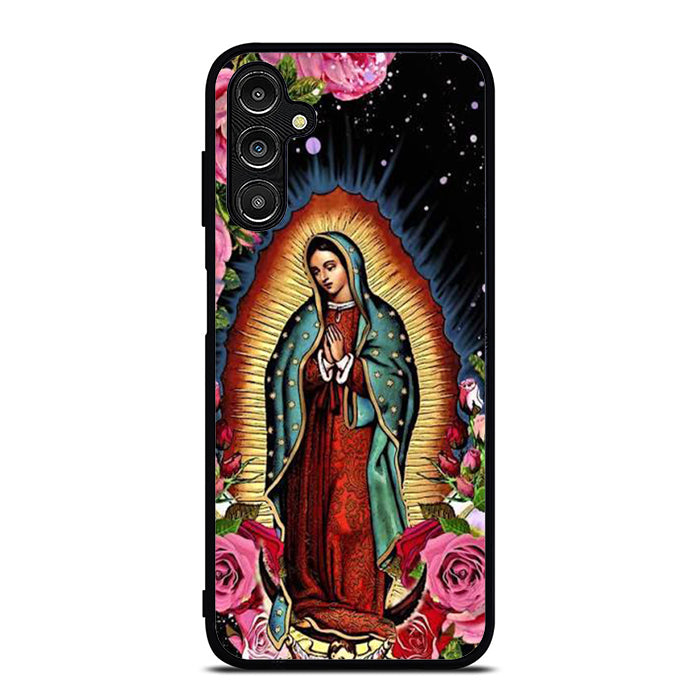 Lady Guadalupe Flower Samsung A14 Case