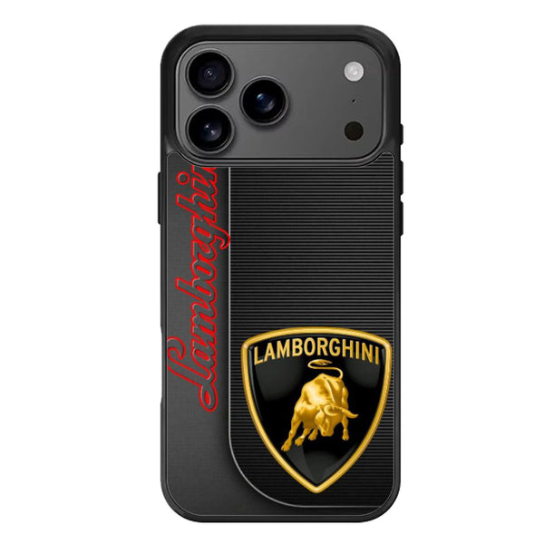 Lamborghini Logo Black Red iPhone 17 Case