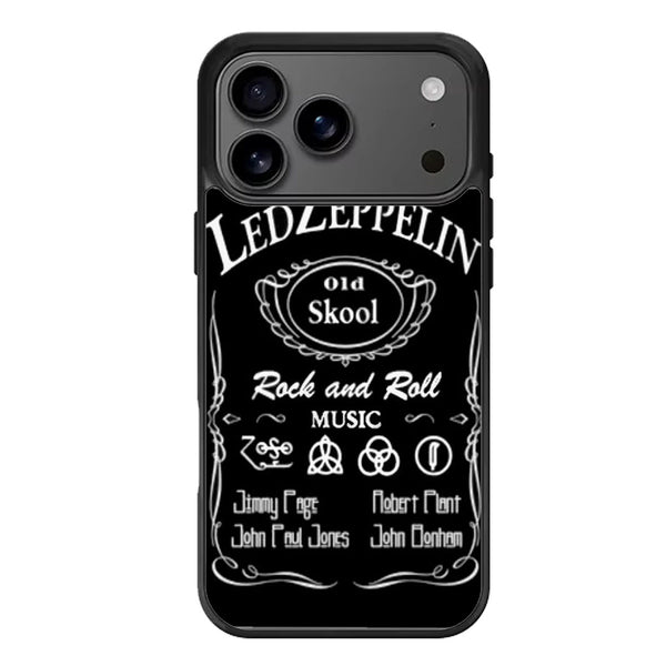 Led Zeppelin Black iPhone 17 Case