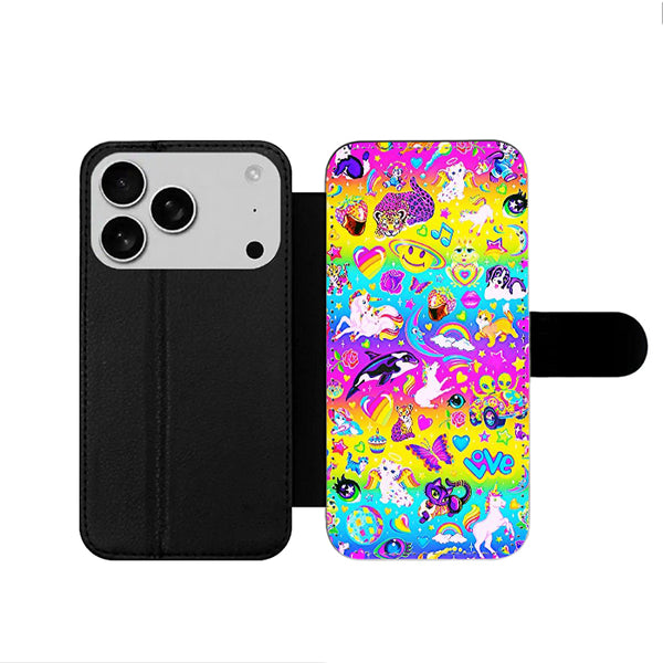 Lisa Frank Swag iPhone 17 Wallet Case
